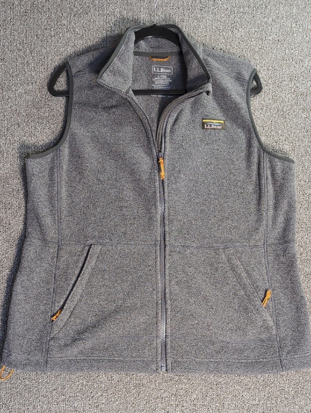 L.L. Bean Mountain Classic Fleece Vest Women's Size Large in Gray